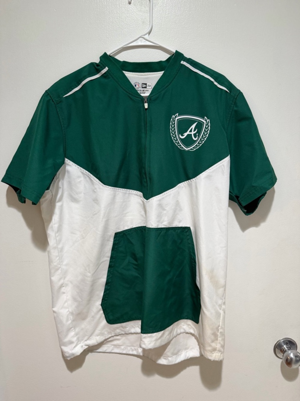 Atlanta braves rate quarter zip windbreaker